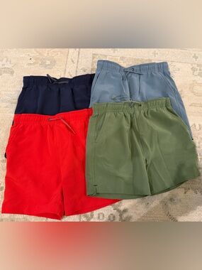 Vineyard Vines Boys Pull-on Performance Shorts - Red, Navy, Olive, Light Blue